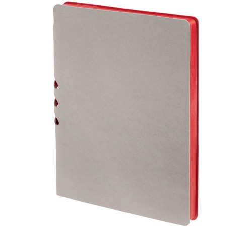 Ежедневник Flexpen, недатированный, серебристо-красный