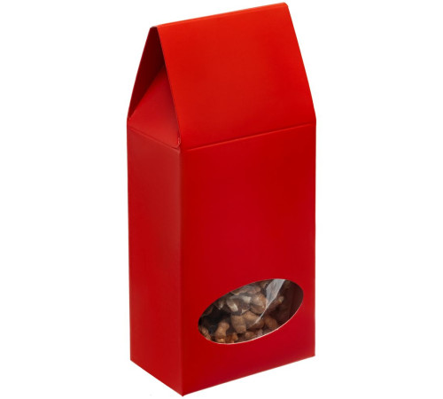 Коробка с окном English Breakfast, красная