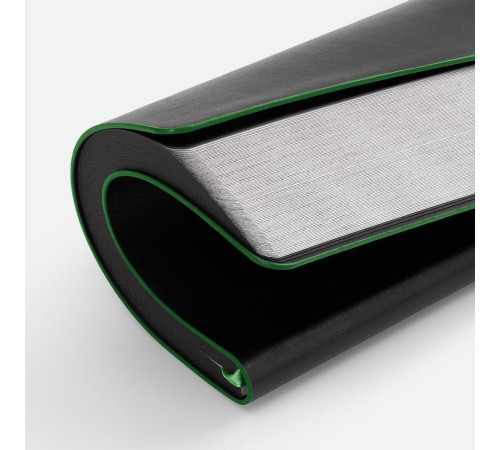 Ежедневник Trait, недатированный, черный с зеленым