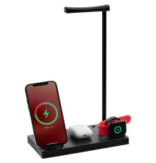 Зарядная станция с лампой Quick Trick, черная