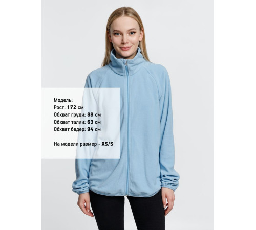 Куртка флисовая унисекс Fliska, голубая