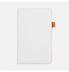 Ежедневник White Shall, недатированный, бело-оранжевый