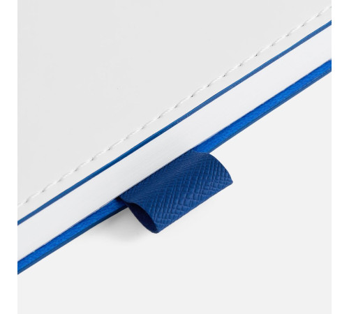 Ежедневник White Shall, недатированный, бело-синий