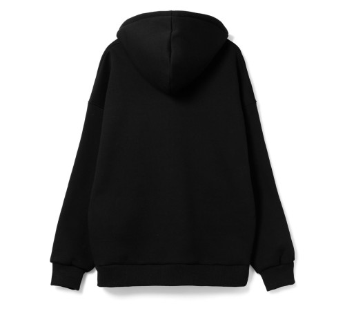 Худи оверсайз унисекс Go Easy, черное