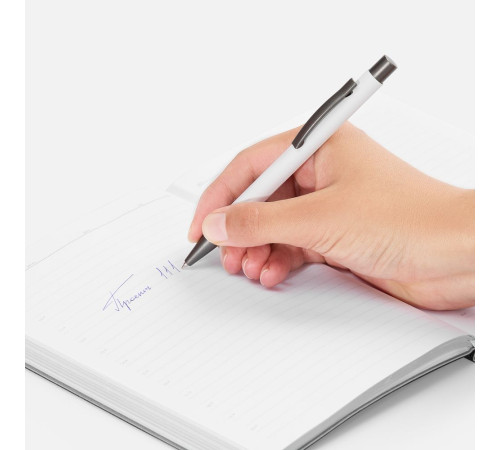 Ручка шариковая Atento Soft Touch, белая