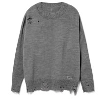 Джемпер оверсайз унисекс Grunge, серый