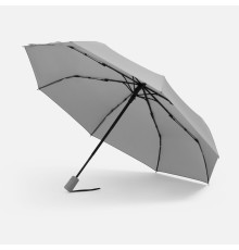Зонт складной Hard Work с проявляющимся рисунком, серый