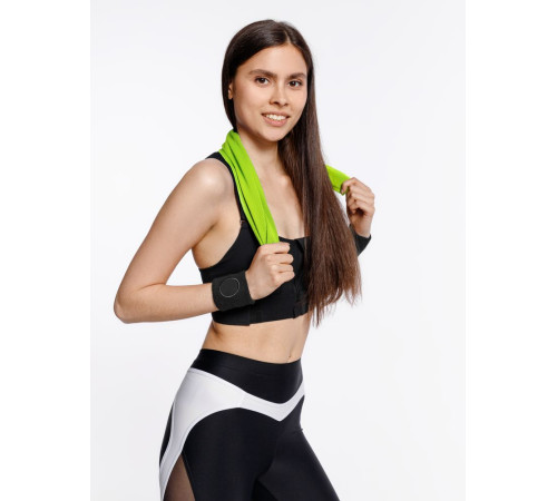 Охлаждающее полотенце Narvik в силиконовом чехле, зеленое яблоко