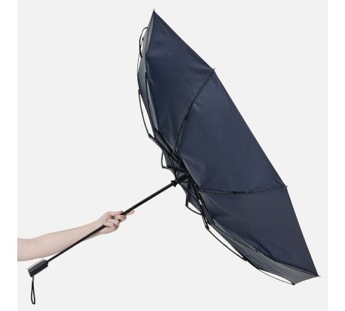 Зонт складной Fiber, темно-синий