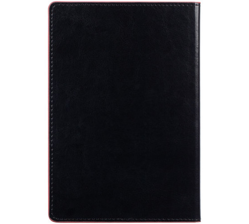 Ежедневник Alanis, недатированный, черный с красным