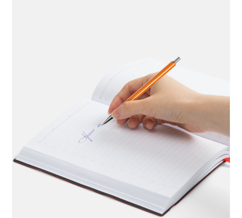 Ручка шариковая Slim Beam, оранжевая
