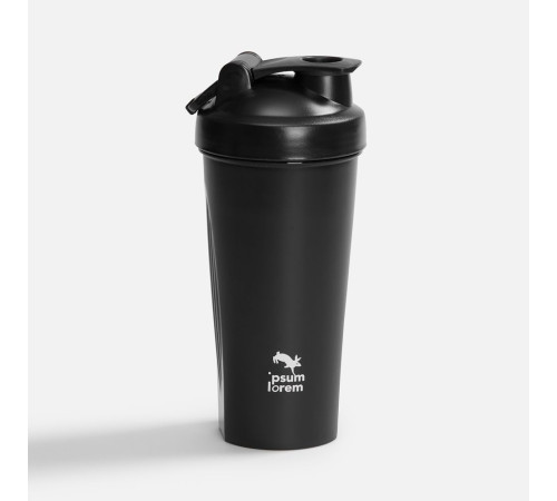 Спортивный шейкер Shake It Easy, черный