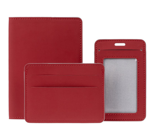 Обложка для паспорта Shall Simple, красный