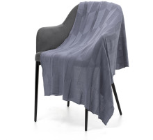 Плед Rombus, серый (стальной)