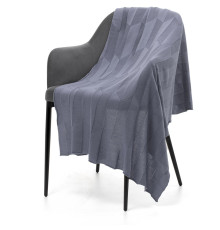 Плед Rombus, серый (стальной)