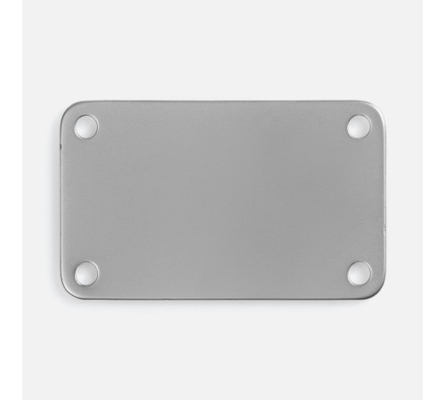 Шильдик металлический Furo, серебристый