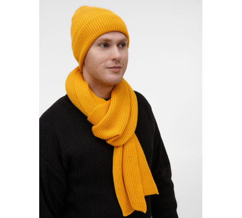 Шарф Nobilis Mono, желтый (медовый)