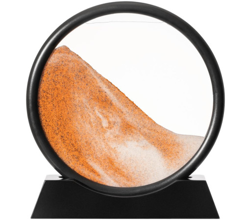 Песочная картина-антистресс Pleasantville, черная с оранжевым