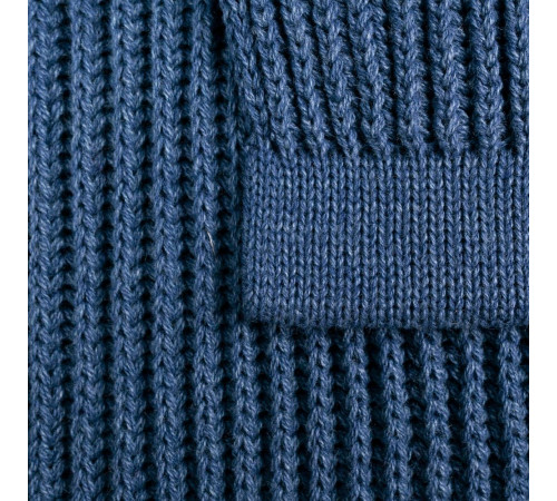 Плед Shirr, синий (деним)
