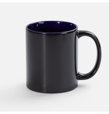 Кружка-хамелеон On Display, глянцевая, черная с синим
