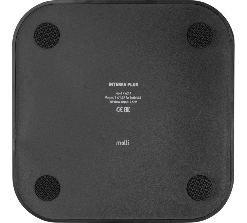Беспроводное зарядное устройство Interra Plus, черное
