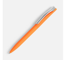 Ручка шариковая Pin Soft Touch, оранжевая