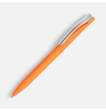 Ручка шариковая Pin Soft Touch, оранжевая