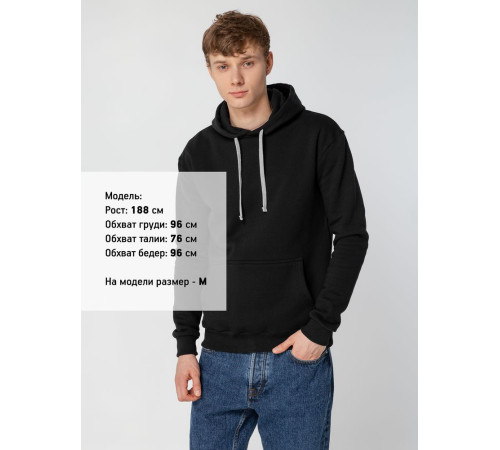 Толстовка с капюшоном Unit Kirenga Heavy, черная