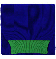 Шарф Snappy, синий с зеленым