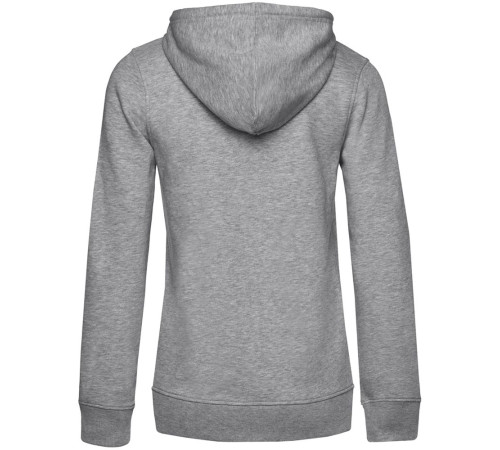 Толстовка на молнии с капюшоном женская BNC Inspire (Organic), серый меланж