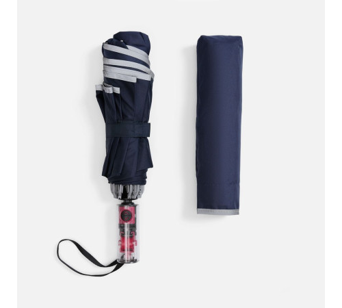 Зонт наоборот складной Futurum, темно-синий