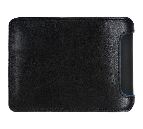 Портмоне Arrival, черное с синим