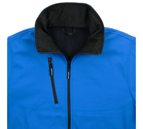 Куртка софтшелл мужская Zagreb, ярко-синяя