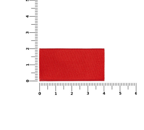 Лейбл тканевый Epsilon, XXS, красный