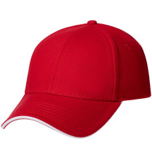 Бейсболка Spiker, красная с белым