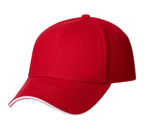 Бейсболка Spiker, красная с белым