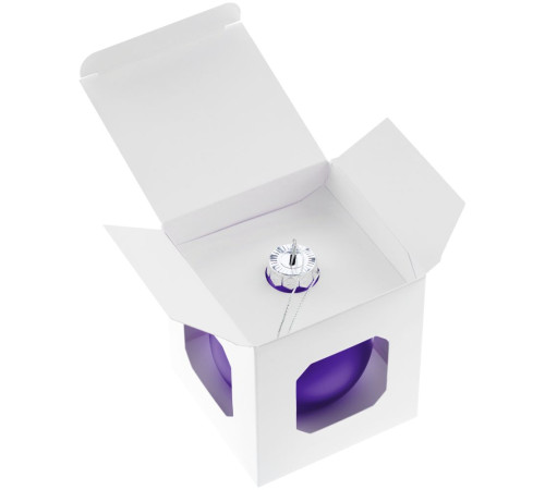 Елочный шар Finery Matt, 8 см, матовый фиолетовый