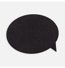 Наклейка тканевая Lunga Bubble, M, черная