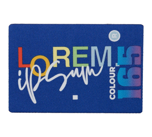 Наклейка тканевая Lunga, L, синяя