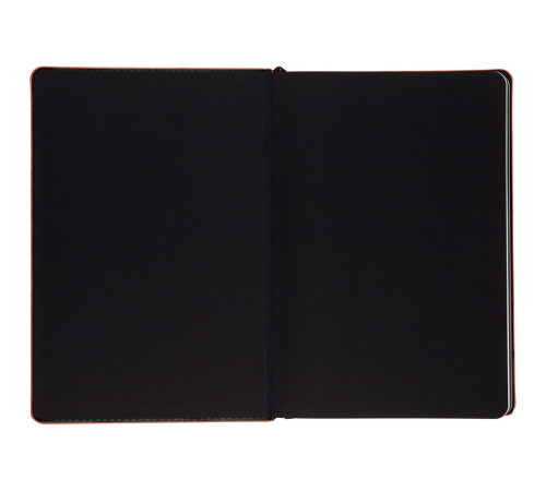 Ежедневник Alanis, недатированный, черный с красным