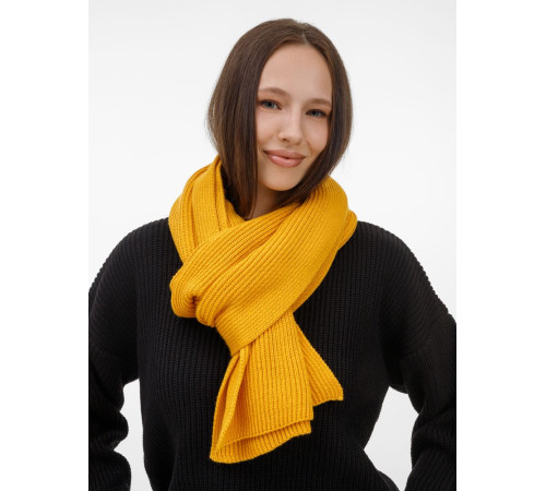 Шарф Nobilis Mono, желтый (медовый)