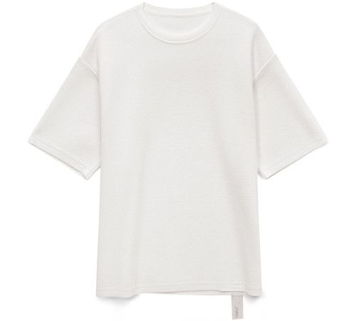 Джемпер с коротким рукавом Siluetti Volumica, молочно-белый