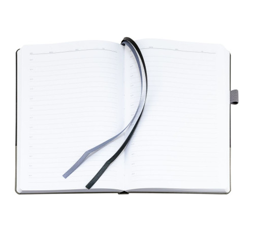 Ежедневник Horizon, недатированный, серый с черным