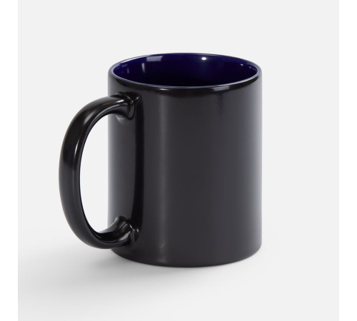 Кружка-хамелеон On Display, глянцевая, черная с синим