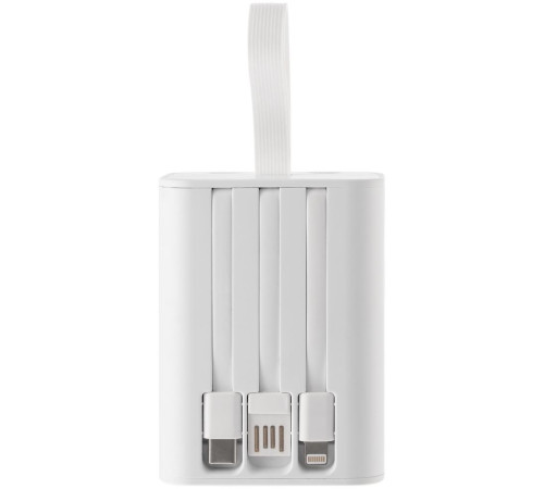 Аккумулятор с быстрой зарядкой Trellis Quick 10000 мАч, белый