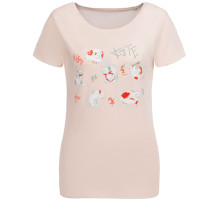 Футболка женская «Котэ», розовая