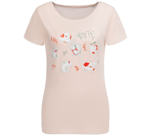 Футболка женская «Котэ», розовая