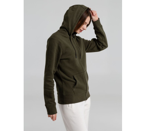 Толстовка на молнии с капюшоном унисекс King, хаки