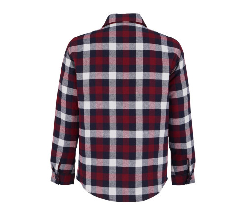 Куртка-рубашка оверсайз унисекс Noah, бордовая