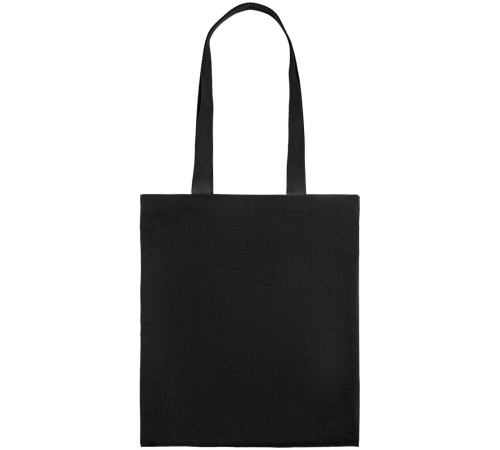 Холщовая сумка BrighTone, черная с черными ручками